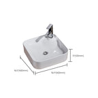 Modern Sink Solid Color Porcelain Sink