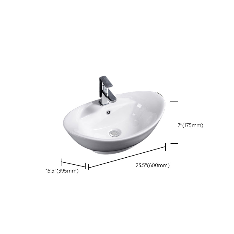 Modern Sink Solid Color Porcelain Sink