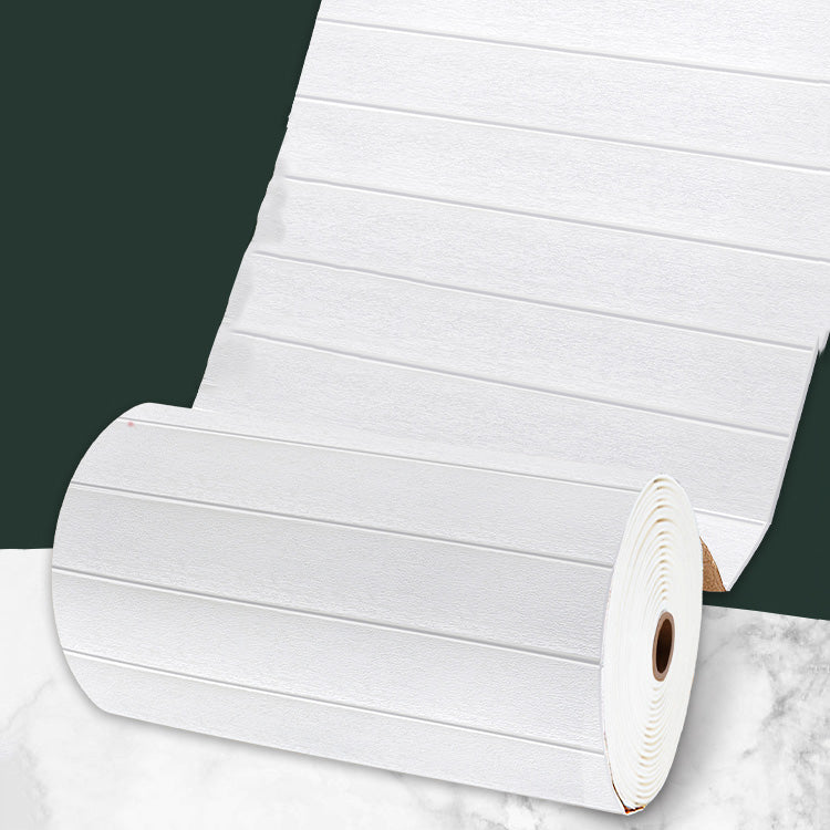 Modern Pearl Wainscoting PVC Wall Access Panel Peel and Stick Foam Trim