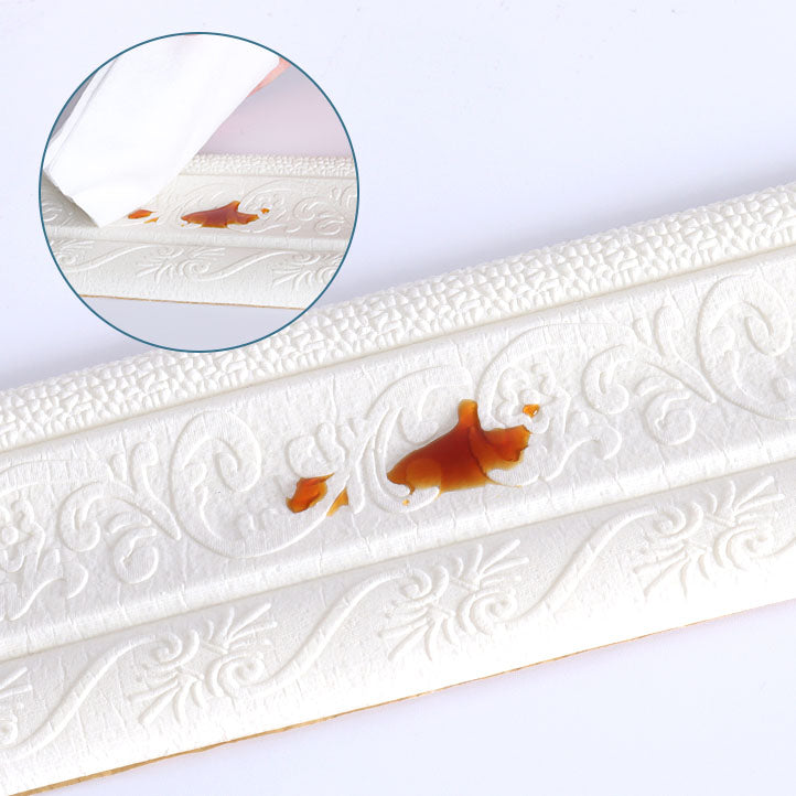 Modern Baseboards 3D Embossing Baseboard PVC Stereo Base Set of 1