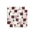 Pattern Matte Color Stone Peel and Stick Mosaic Tile Peel and Stick Tile Set of 2