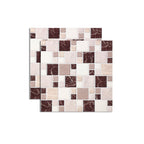 Pattern Matte Color Stone Peel and Stick Mosaic Tile Peel and Stick Tile Set of 2