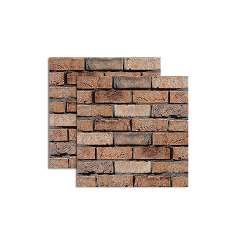 Modern interior wall floor tile brick look oil-resistant peel and stick tile