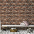 Modern interior wall floor tile brick look oil-resistant peel and stick tile