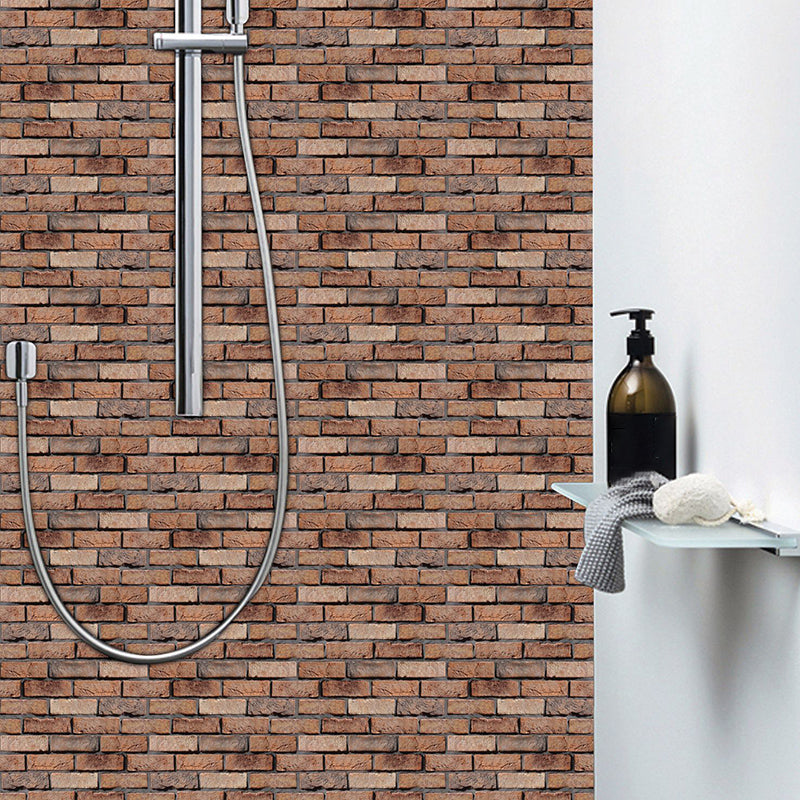 Modern interior wall floor tile brick look oil-resistant peel and stick tile