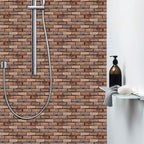 Modern interior wall floor tile brick look oil-resistant peel and stick tile