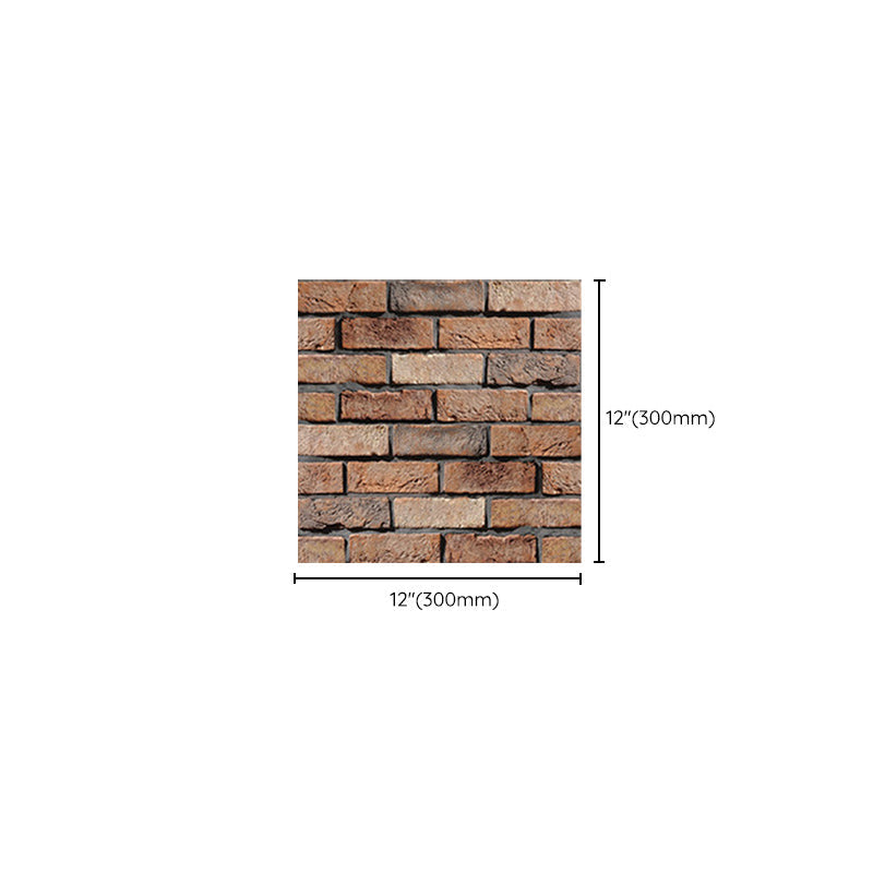 Modern interior wall floor tile brick look oil-resistant peel and stick tile