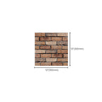 Modern interior wall floor tile brick look oil-resistant peel and stick tile