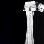 Modern Standard Shower Head Round Metal Adjustable Spray Pattern Shower Head