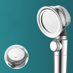 Modern Standard Shower Head Round Metal Adjustable Spray Pattern Shower Head