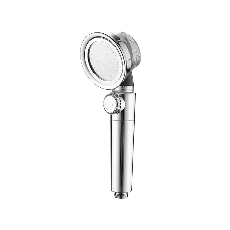 Modern Standard Shower Head Round Metal Adjustable Spray Pattern Shower Head