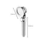 Modern Standard Shower Head Round Metal Adjustable Spray Pattern Shower Head