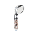 Modern Handheld Shower Head Round Filter Ball Spray Head in Silver