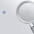 Modern Handheld Shower Head Round Filter Ball Spray Head in Silver