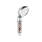 Modern Handheld Shower Head Round Filter Ball Spray Head in Silver