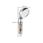 Modern Handheld Shower Head Round Filter Ball Spray Head in Silver