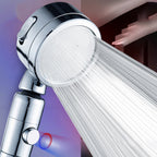 Contemporary Handheld Showerhead Round 3 Settings Sprayhead in Silver