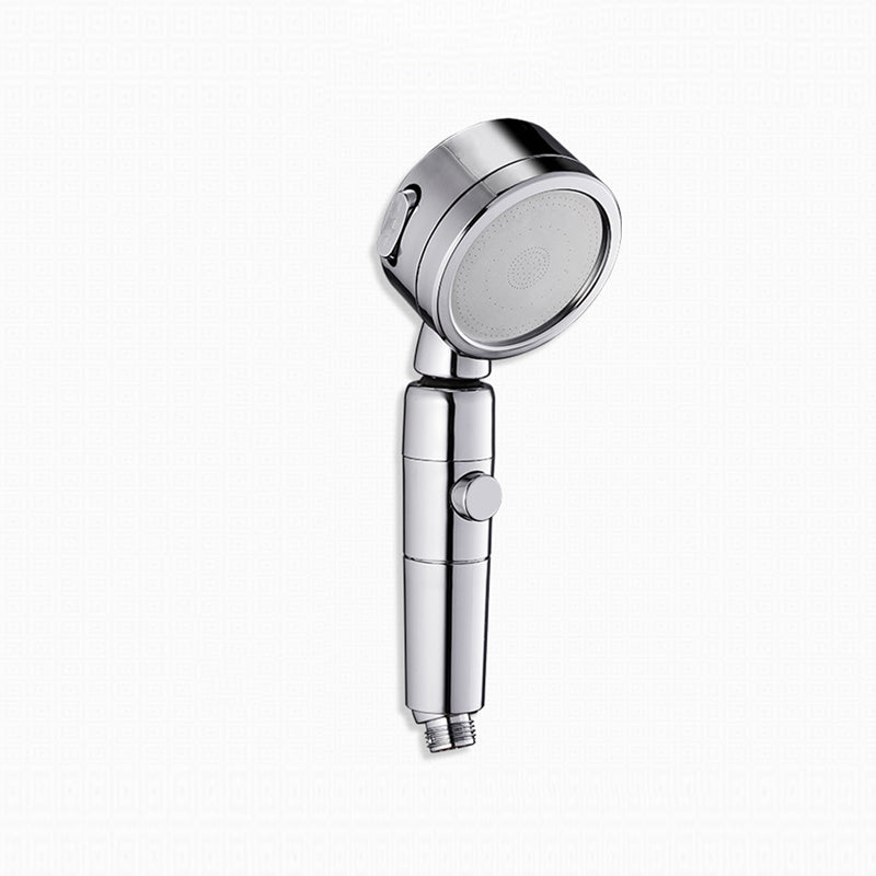 Contemporary Handheld Showerhead Round 3 Settings Sprayhead in Silver