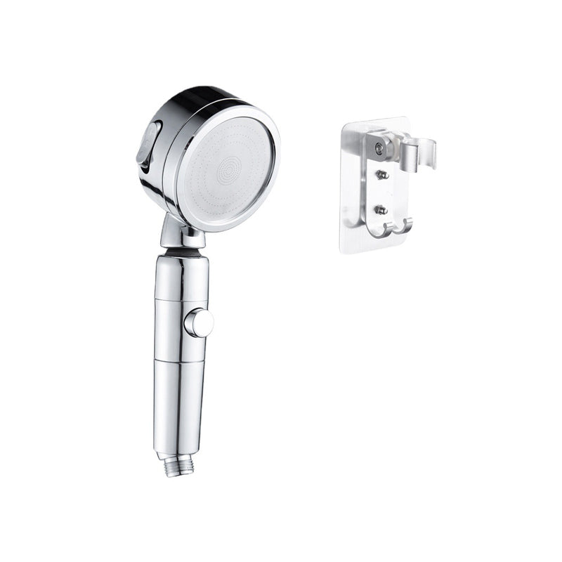 Contemporary Handheld Showerhead Round 3 Settings Sprayhead in Silver