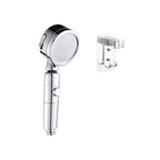 Contemporary Handheld Showerhead Round 3 Setting Sprayhead in Silver