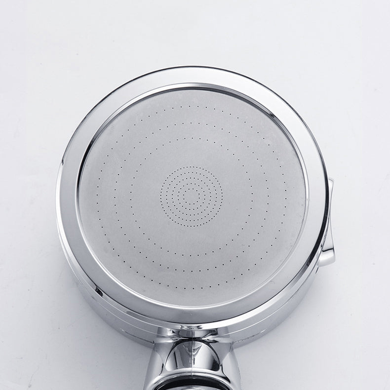 Contemporary Handheld Showerhead Round 3 Settings Sprayhead in Silver