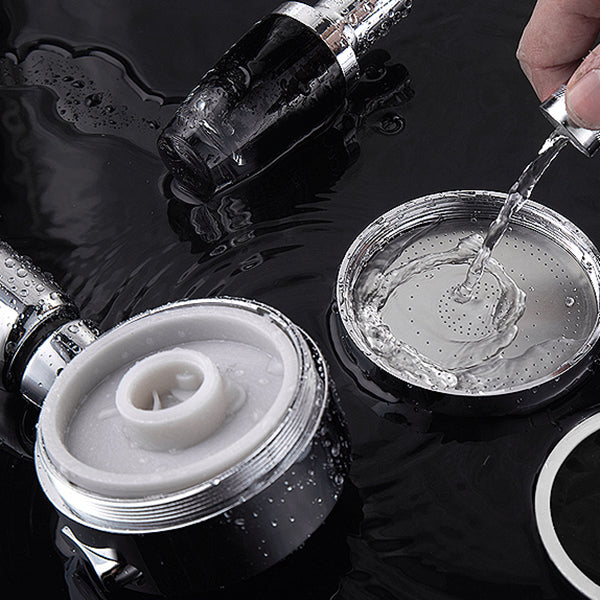 Contemporary Handheld Showerhead Round 3 Settings Sprayhead in Silver