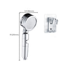 Contemporary Handheld Showerhead Round 3 Settings Sprayhead in Silver