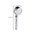 Contemporary Handheld Showerhead Round 3 Settings Sprayhead in Silver