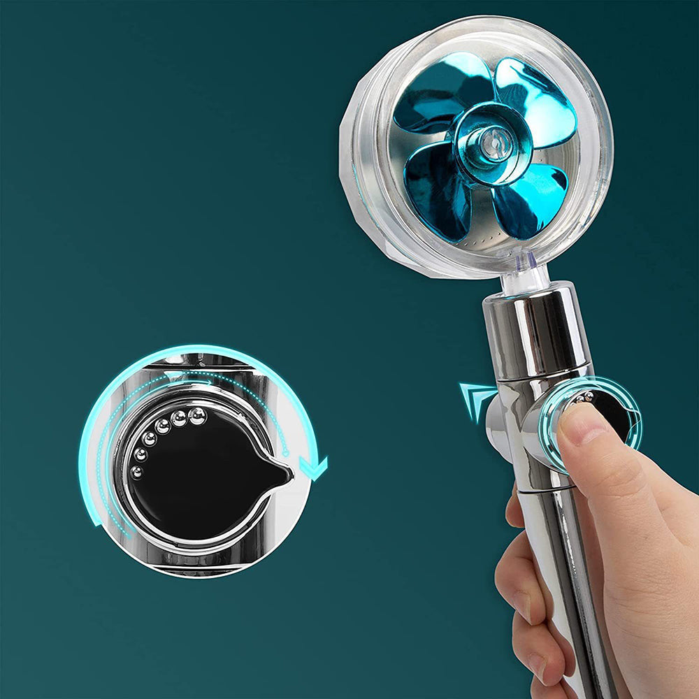 Contemporary Handheld Supercharged Showerhead Round 3 Setting Spray Head
