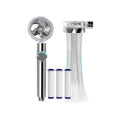 Contemporary Handheld Supercharged Showerhead Round 3 Setting Spray Head