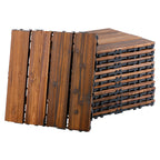 Traditional Wood Parquet Click-Lock Non-Slip Wood Flooring