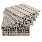 Traditional Floor Tiles Solid Color Click-Lock Flooring Tiles