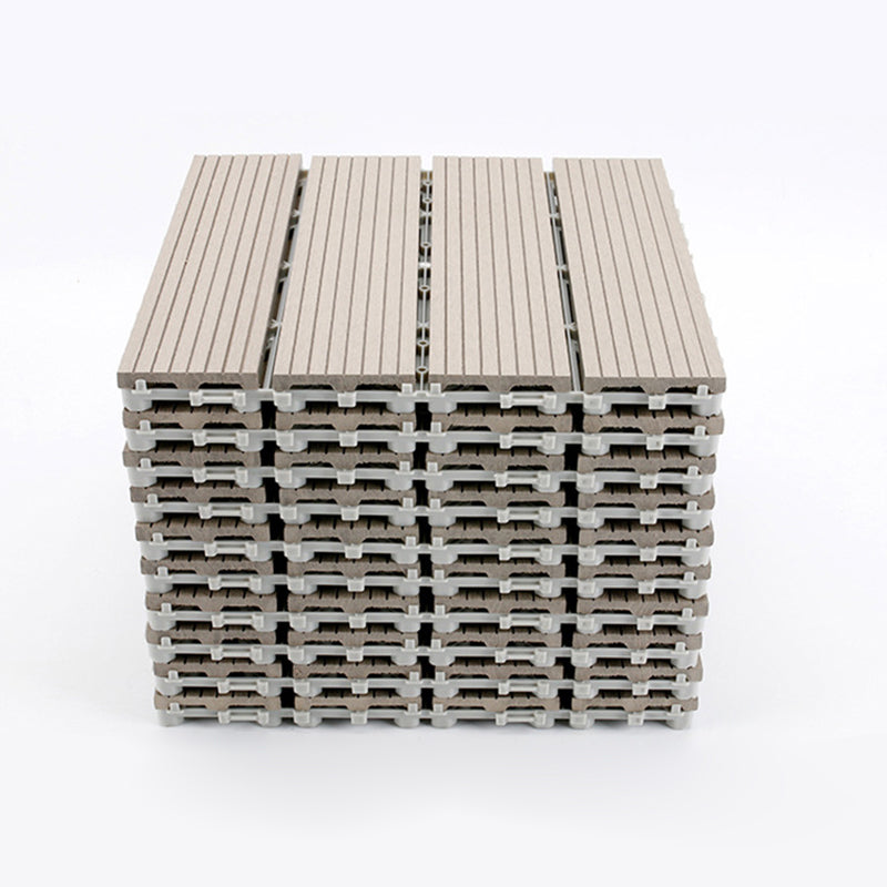 Traditional Floor Tiles Solid Color Click-Lock Flooring Tiles
