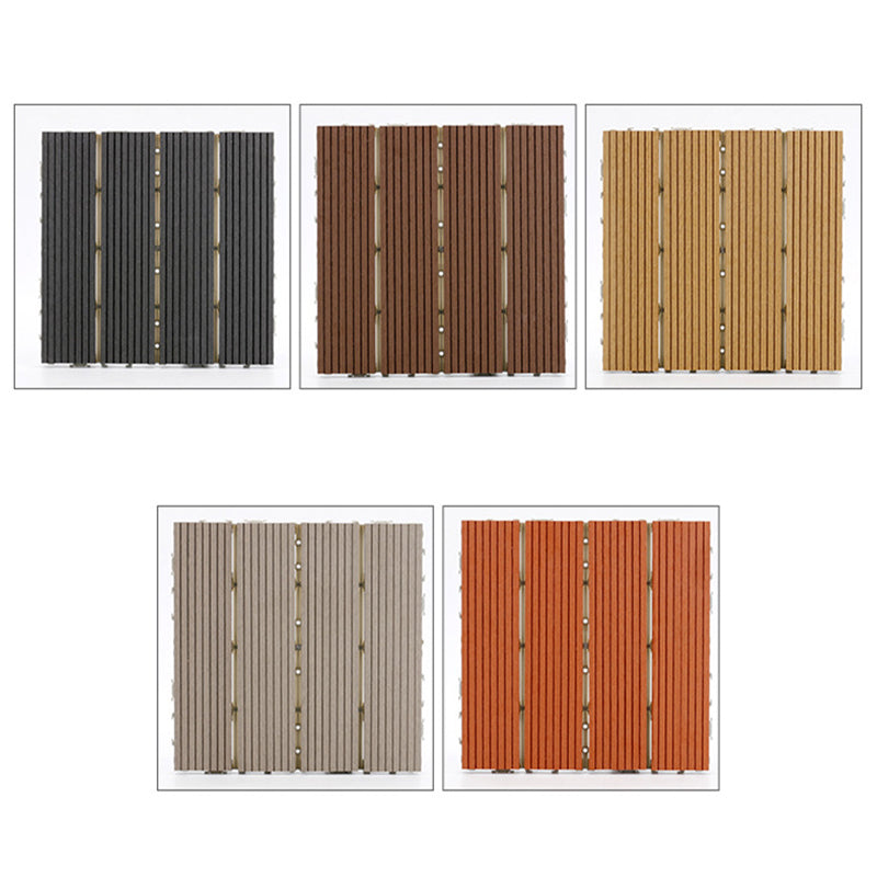 Traditional Floor Tiles Solid Color Click-Lock Flooring Tiles