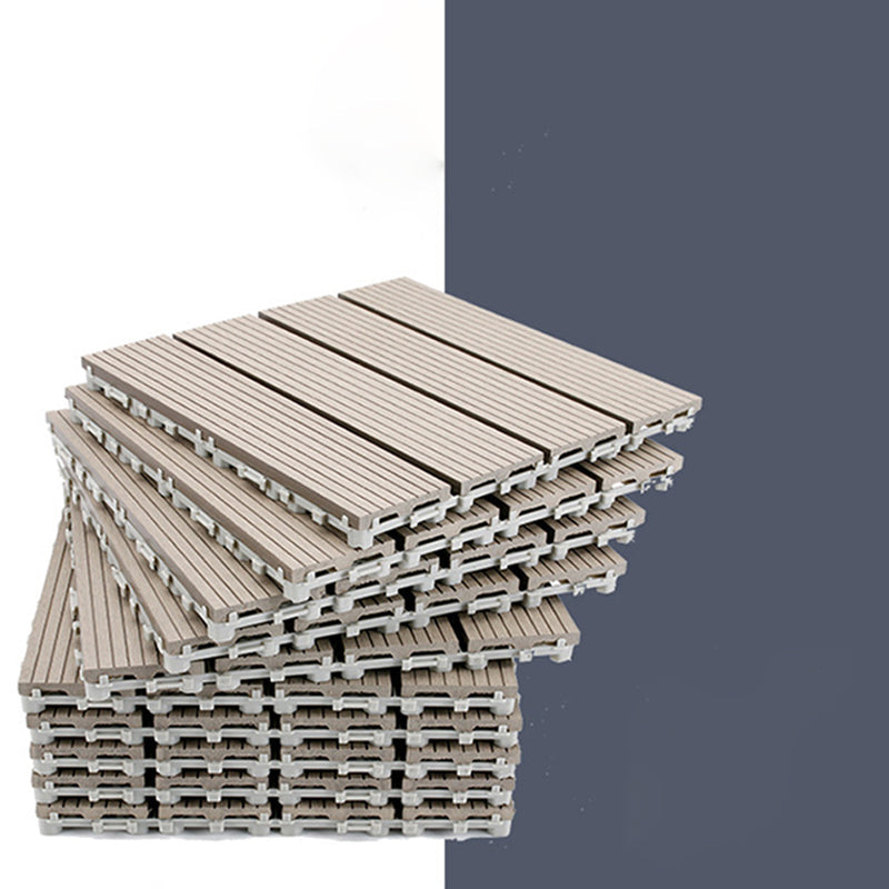 Traditional Floor Tiles Solid Color Click-Lock Flooring Tiles