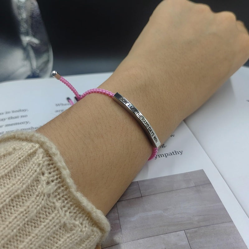 Motivational Tube Bracelet