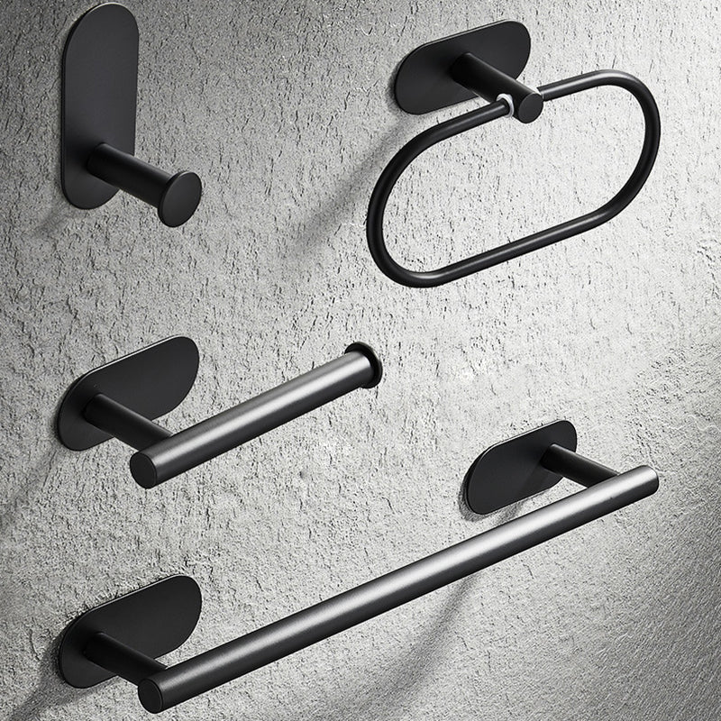 4-piece traditional bathroom hardware set with towel ring/paper holder & bath towel hook