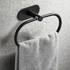 4-piece traditional bathroom hardware set with towel ring/paper holder & bath towel hook
