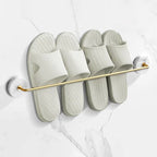 Modern bathroom accessories as a single piece or as a set in marble and metal