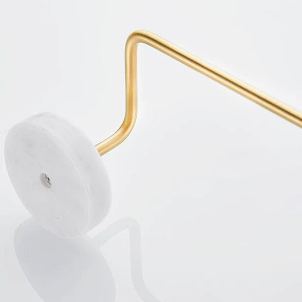 Modern bathroom accessories as a single piece or as a set in marble and metal