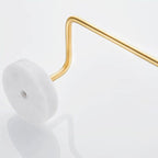 Modern bathroom accessories as a single piece or as a set in marble and metal