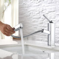 Glam Style Faucet Single Handle Centerset Faucet with Swivel Spout