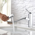 Glam Style Faucet Single Handle Centerset Faucet with Swivel Spout