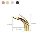 Brass 1-Hole Basin Mixer Tap Lever Handle Sink Faucet Round Modern Faucet for Bathroom