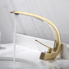 17 cm High Basin Faucet Luxury 1 Hole Basin Faucet Cubic Bathroom Faucet