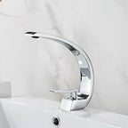 17 cm High Basin Faucet Luxury 1 Hole Basin Faucet Cubic Bathroom Faucet