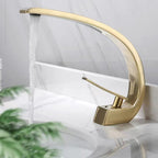 17 cm High Basin Faucet Luxury 1 Hole Basin Faucet Cubic Bathroom Faucet