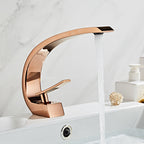 17 cm High Basin Faucet Luxury 1 Hole Basin Faucet Cubic Bathroom Faucet
