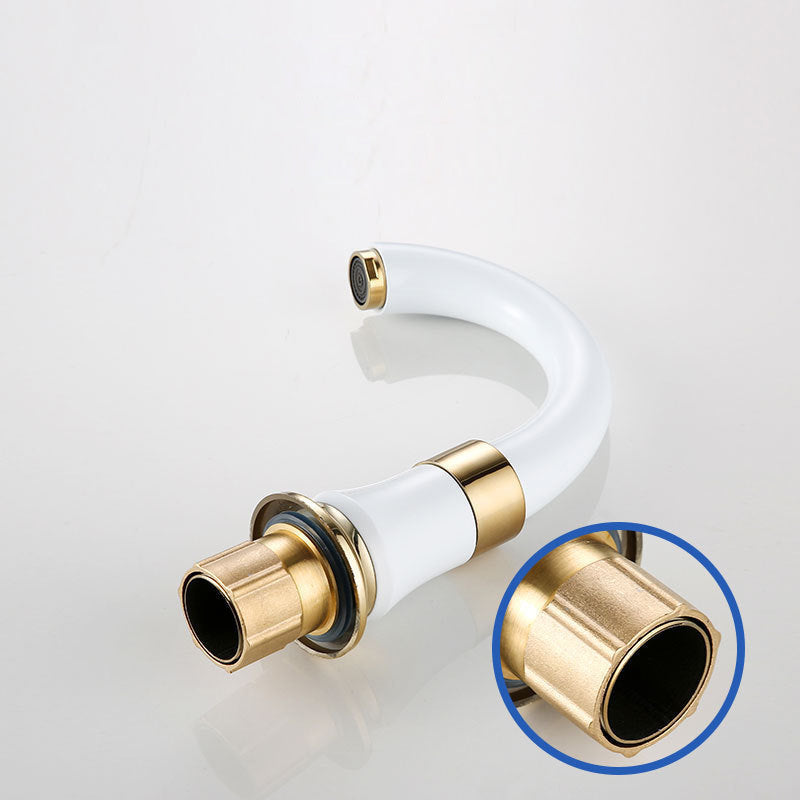 Modern Vessel Faucet Metal Lever Handles Low Arc Vessel Faucet for Home