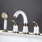Modern Vessel Faucet Metal Lever Handles Low Arc Vessel Faucet for Home